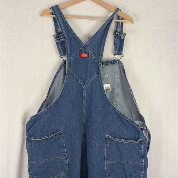 Dickies Men's 8396 Stonewashed Denim Bib Overalls 8396SNB Size 46x32 - Picture 6 of 7